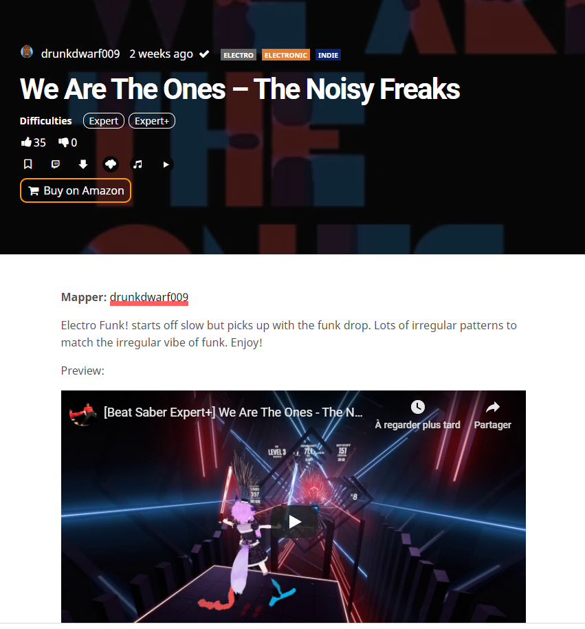 Beatsaber song illustration