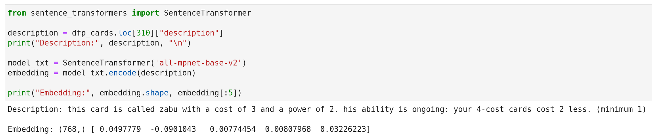 Embedding illustration