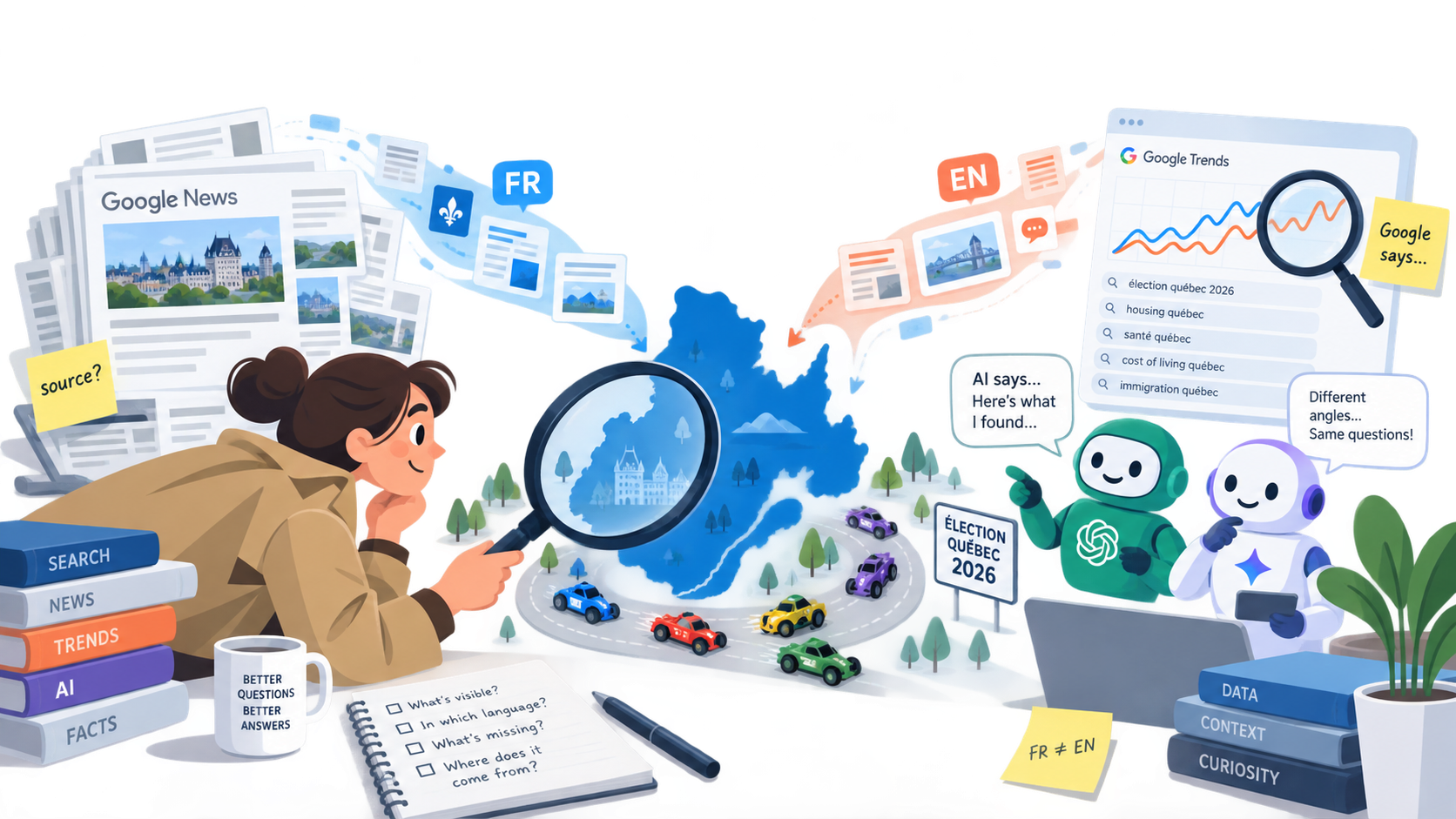 Tracking the 2026 Quebec Election with SearchAPI on Google services & ChatGPT
